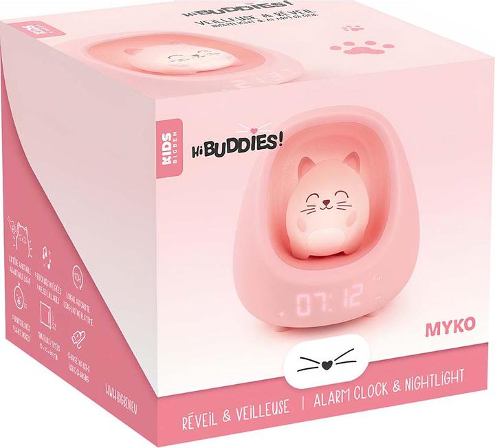 Produktbild Bigben Kids Wecker mit Nachtlicht - Cat (Nest)