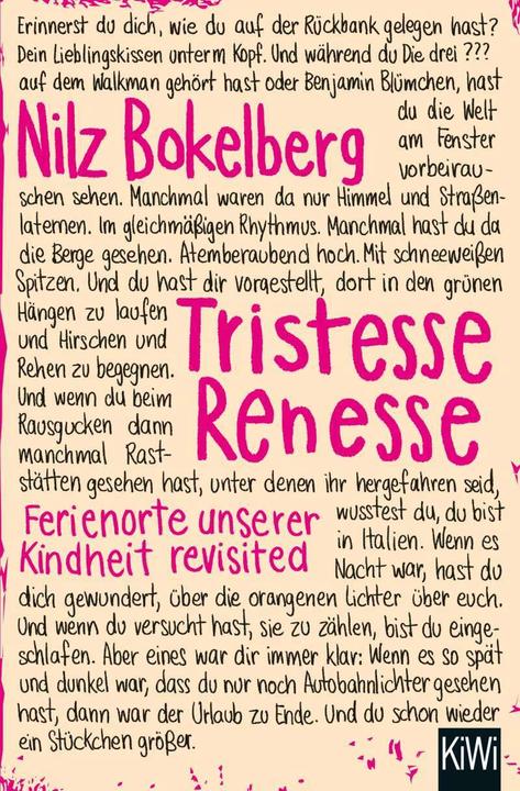 Produktbild Tristesse Renesse (Deutsch, Nilz Bokelberg)