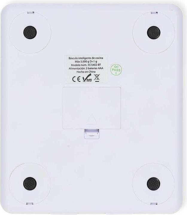 Actual product image Nedis SmartLife kitchen scales Bluetooth® | glass / plastic | white