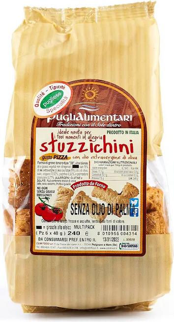 Produktbild Puglialimentari Stuzzichini mit Pizzageschmack mit nativem Olivenöl extra (300 g)