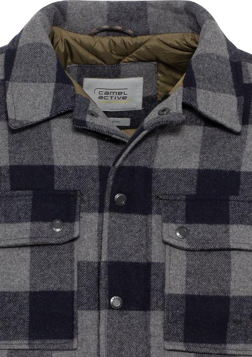 Actual product image Camel Active Checkered blouson in a wool mix (56)
