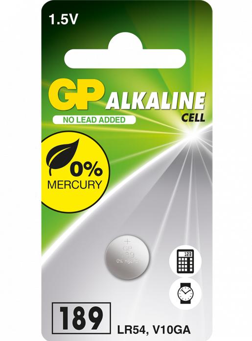 Actual product image GP Batteries GP Button cell Alkaline LR54 1.5V, 1 pc. (1 pcs., AG10, 44 mAh)