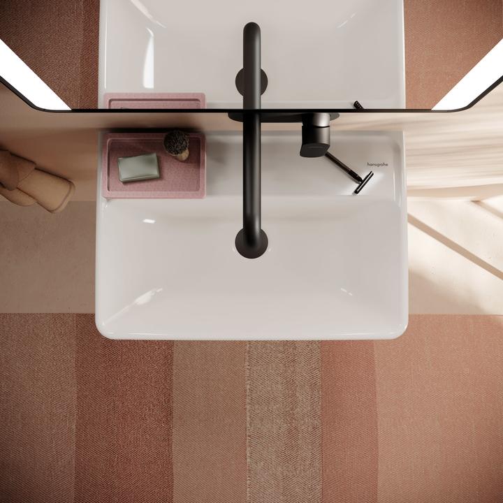 Image du produit hansgrohe Xanuia Q lavabo compact, sans trou pour robinet, sans trop-plein, 550x370mm, blanc (370 mm, 550 mm)