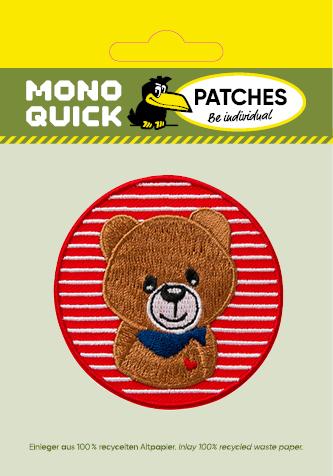 Produktbild Mono Quick Bär im Patch, rot (6.30 x 6.30 cm)