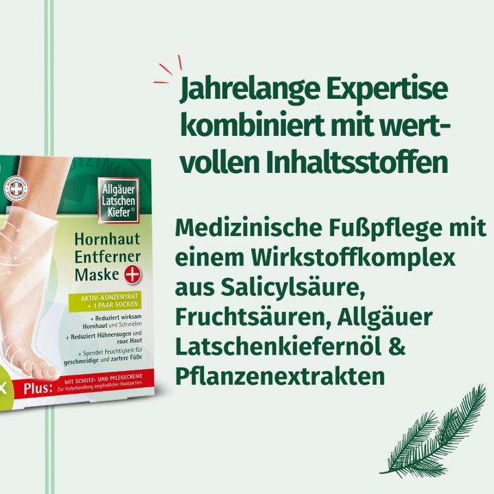 Nährwerte und Zutaten Allgäuer Hornhaut Entferner Maske (Hornhautentferner)