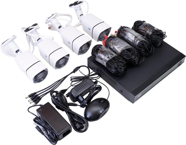 Actual product image PNI Full HD video surveillance kit - NVR and 4 outdoor camerasHouse PTZ1300 (1920 x 1080 Pixels)