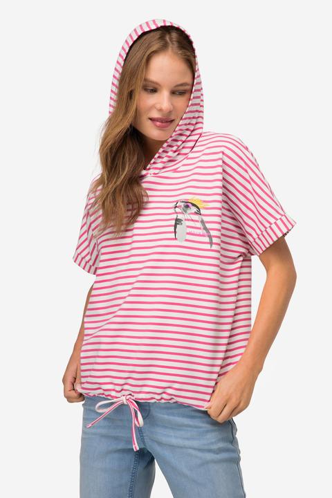 Produktbild Laurasøn Hoodie, Sweater, Ringel, Robbe, Kapuze Halbarm (L)