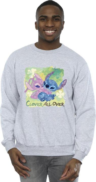 Produktbild Disney Lilo And Stitch St Patrick's Day Clover Sweatshirt (S)