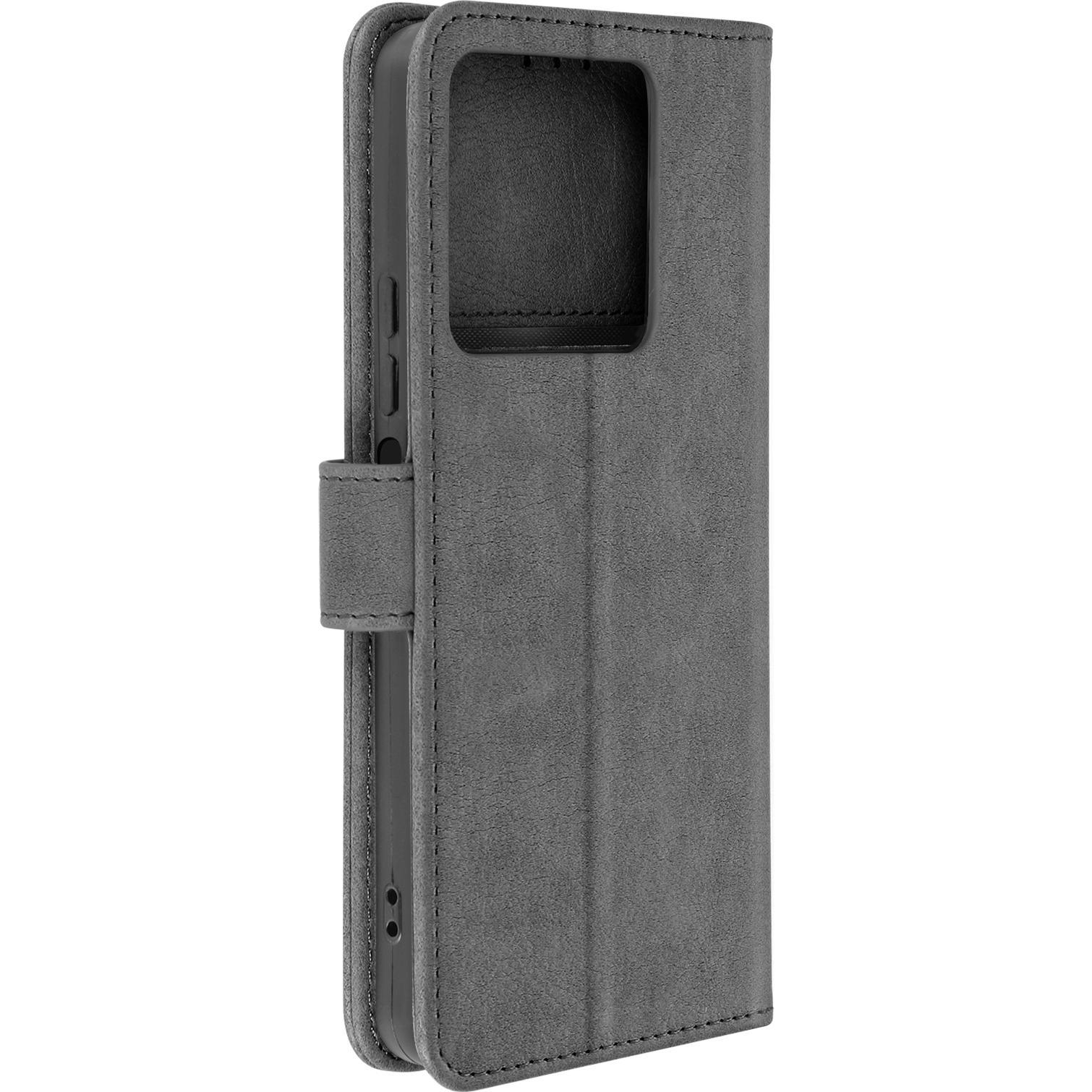 Thumbnail - Avizar Chesterfield Wallet Cover Series (Xiaomi Redmi Note 13 5G), Smartphone Hülle, Grau