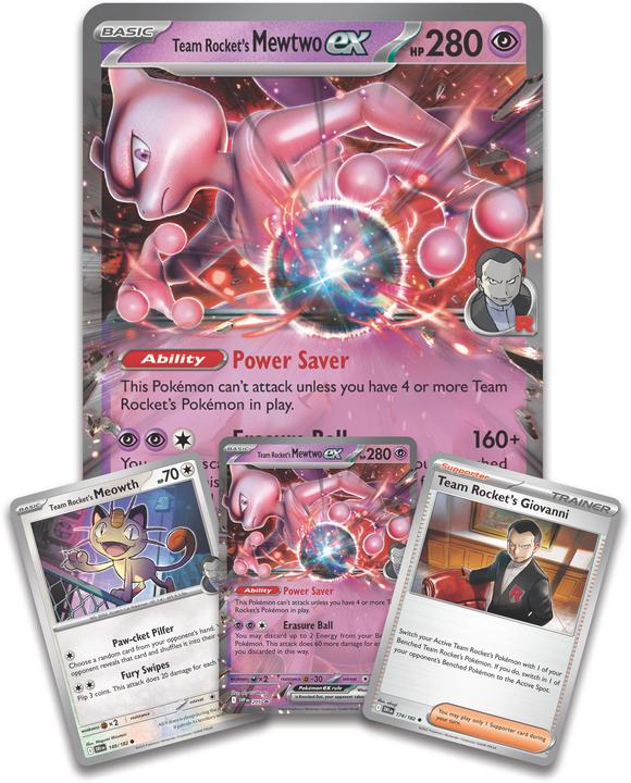 Actual product image Pokémon P-EN Team Rocket's Mewtwo ex Box (English, Box Set & Collection)