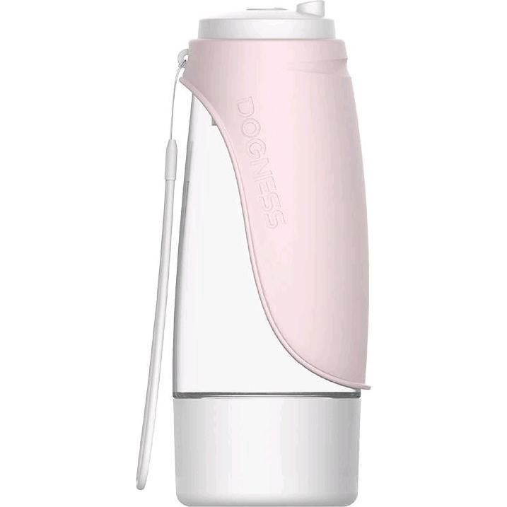 Thumbnail - Dogness D10 438ml Reiseflasche + 2-in-1 Tiernapf (hellrosa) (0.44 l), Futternapf