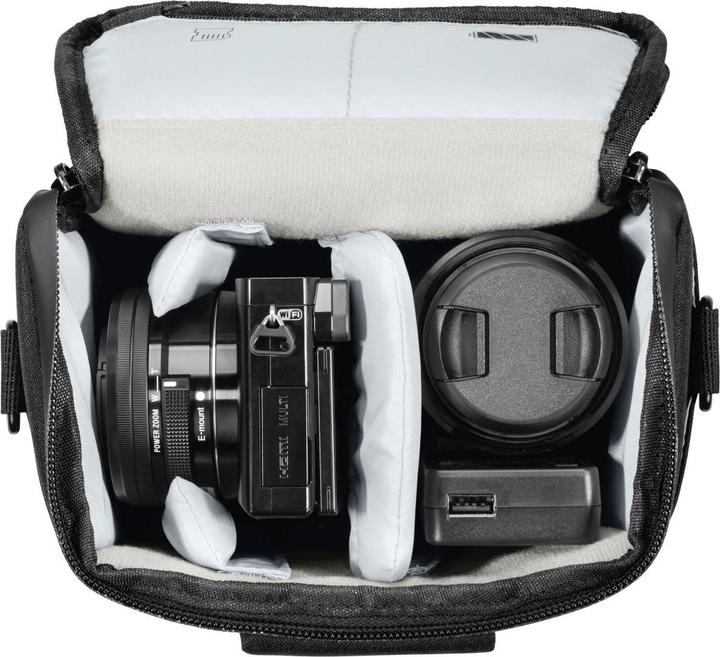 Immagine prodotto Hama Borsa fotografica Trinidad, 110, Schwa (Kamera Bereitschaftstasche)