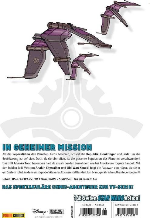 Actual product image Panini Star Wars Comics: Ahsoka (German, Henry Gilroy, Lucas Marangon, Ramon K. Perez, Scott Hepburn., 2024)