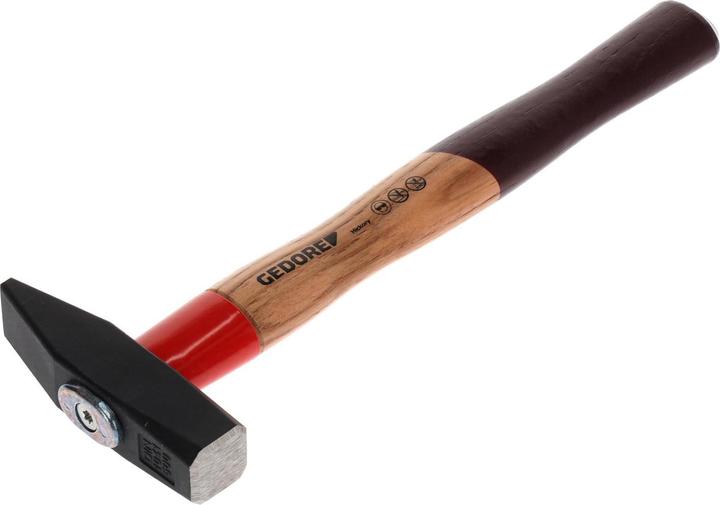 Actual product image Gedore 600 H-500 Metalworker's hammer ROTBAND-PLUS with hickory handle, 500 g (727 g)