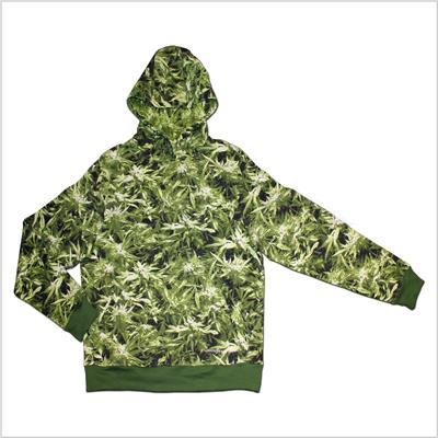 Immagine prodotto Tamar Giacca con cappuccio in foglie di canapa "Canouflage" 4XL (XXL)