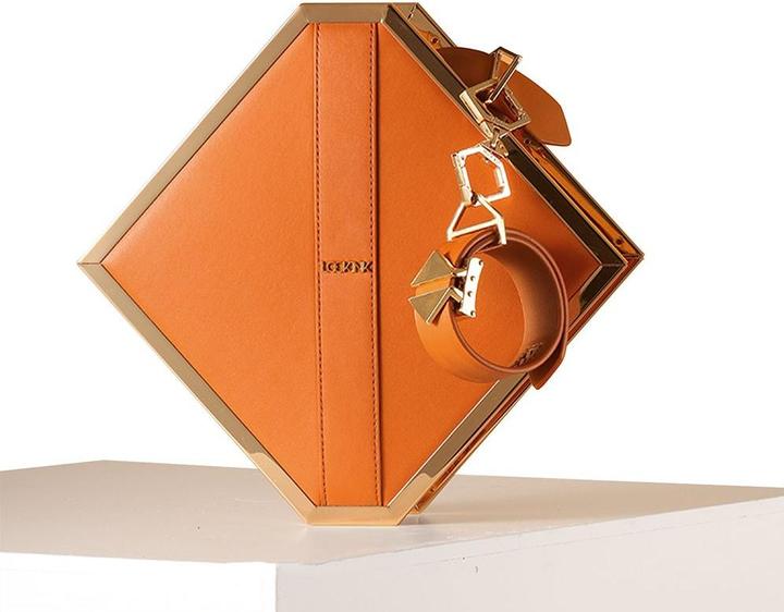Lockink Mysterious Square Kink Bag - brown