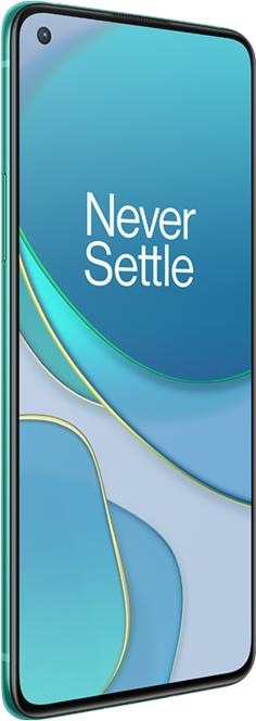 Produktbild OnePlus 8T (8GB) (128 GB, Aquamarine Green, 6.55", Dual SIM, 48 Mpx, 5G)