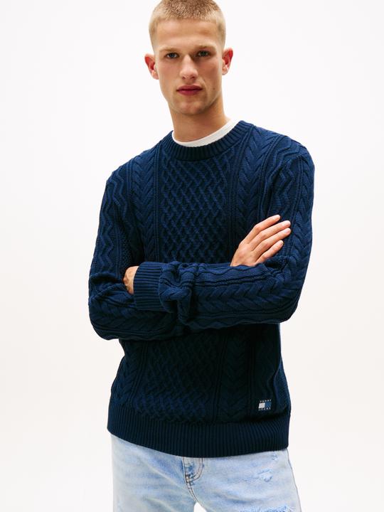 Produktbild Tommy Jeans Tjm Slm Badge Cable Knit Sweater (S)