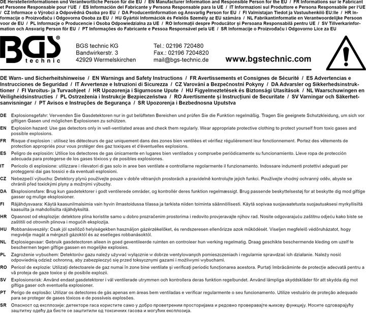 Actual product image BGS Forming Gas Leak Detector (40 cm)