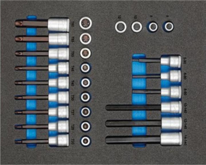 Actual product image Gedore TS-190 Tool assortment in check tool modules, 190 pieces