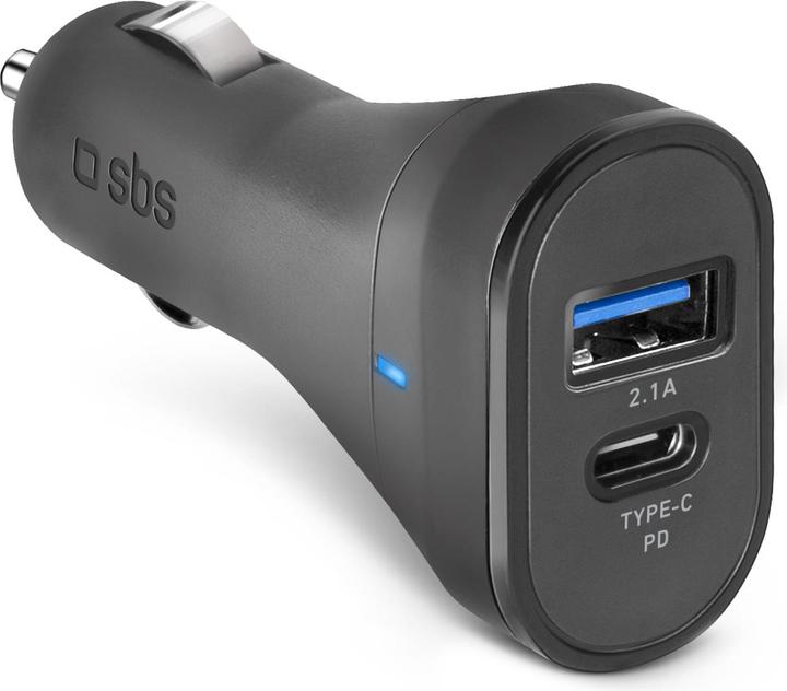Image du produit SBS TECRTC1USB2AUL Chargeur pour appareils mobiles voiture noir