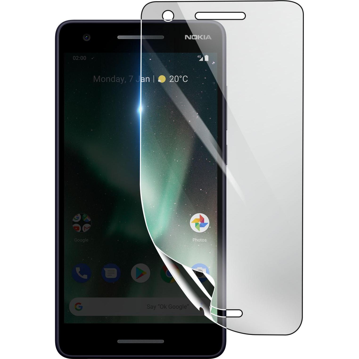 3MK Hydrogel Bildschirmfolie für Nokia 2.1 (1 Stück, Nokia 2.1), Smartphone Schutzfolie, Transparent
