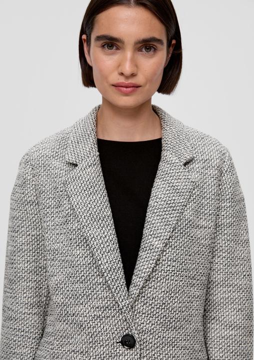 Immagine prodotto S.Oliver Indoor-Blazer Bouclé-Blazer aus Baumwollmix (40)