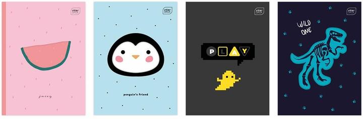 Image du produit Interdruk Carnet de notes A5/16K Shape Line (20 pièces) (A5, Règle spéciale)