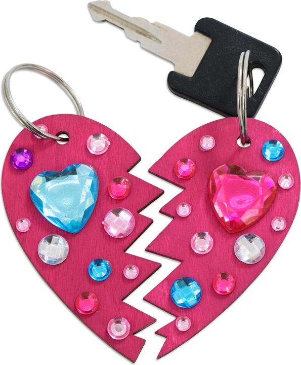 Actual product image Sunnysue Keychain Half Hearts