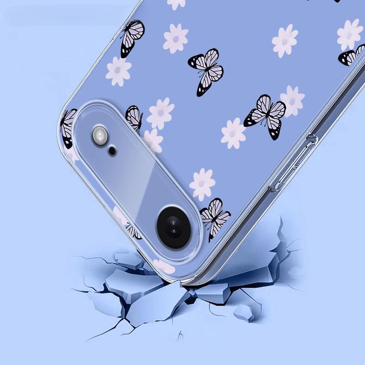 Immagine prodotto Cover-Discount iPhone 17 Air - Silikon Gummi Hülle Blumen (Apple iPhone 17 Pro)