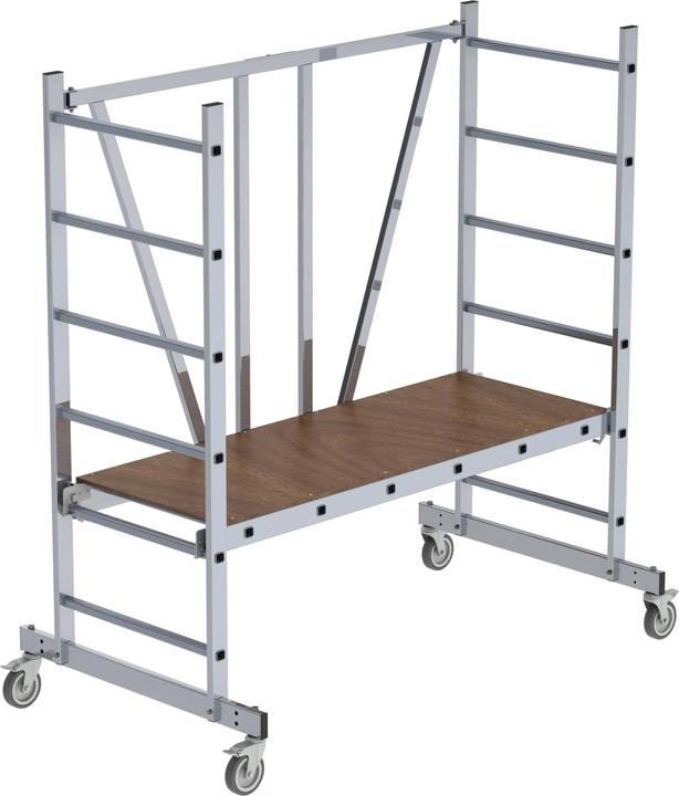 Munk Échafaudage pliant en aluminium (Échelle multifonction, 160 cm)