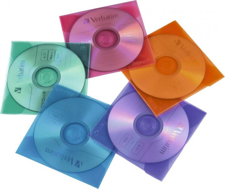 Productafbeelding Hama 1x50 CD-ROM/DVD-ROM beschermhoesjes gekleurd