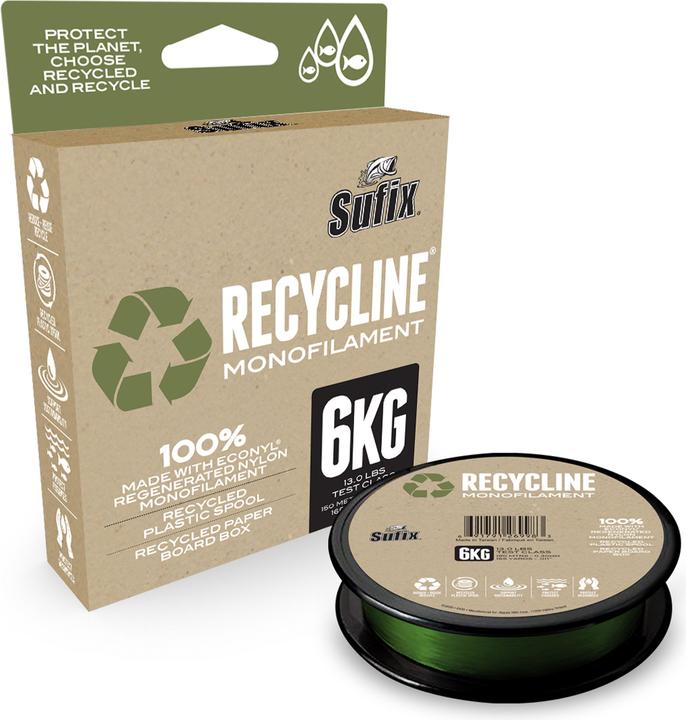 Sufix Recycline 300m Green (14 kg, 0.50 mm)
