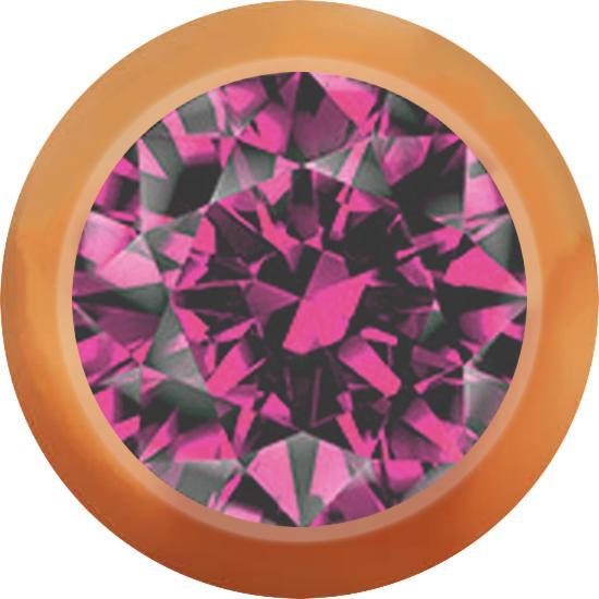 Immagine prodotto Star Piercing Micro Kugel rosegold mit Kristall pink (senza ottone, Acciaio chirurgico 316L)