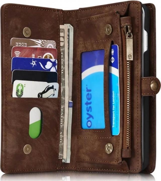 Produktbild Caseme Apple iPhone 8 Plus Echtleder Portemonnaie Karten Hülle (Apple iPhone 8 Plus)