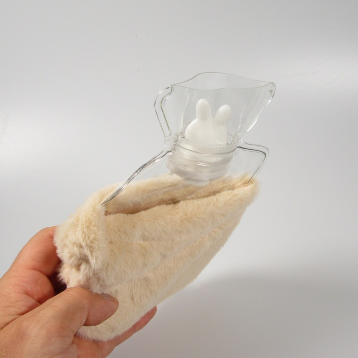Produktbild PhoneLook Kleine mini Wärmeflasche mit niedlicher Hasen Hülle mit weichem Fell (1 l)