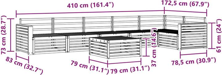 Produktbild vidaXL Outdoor-Sofa