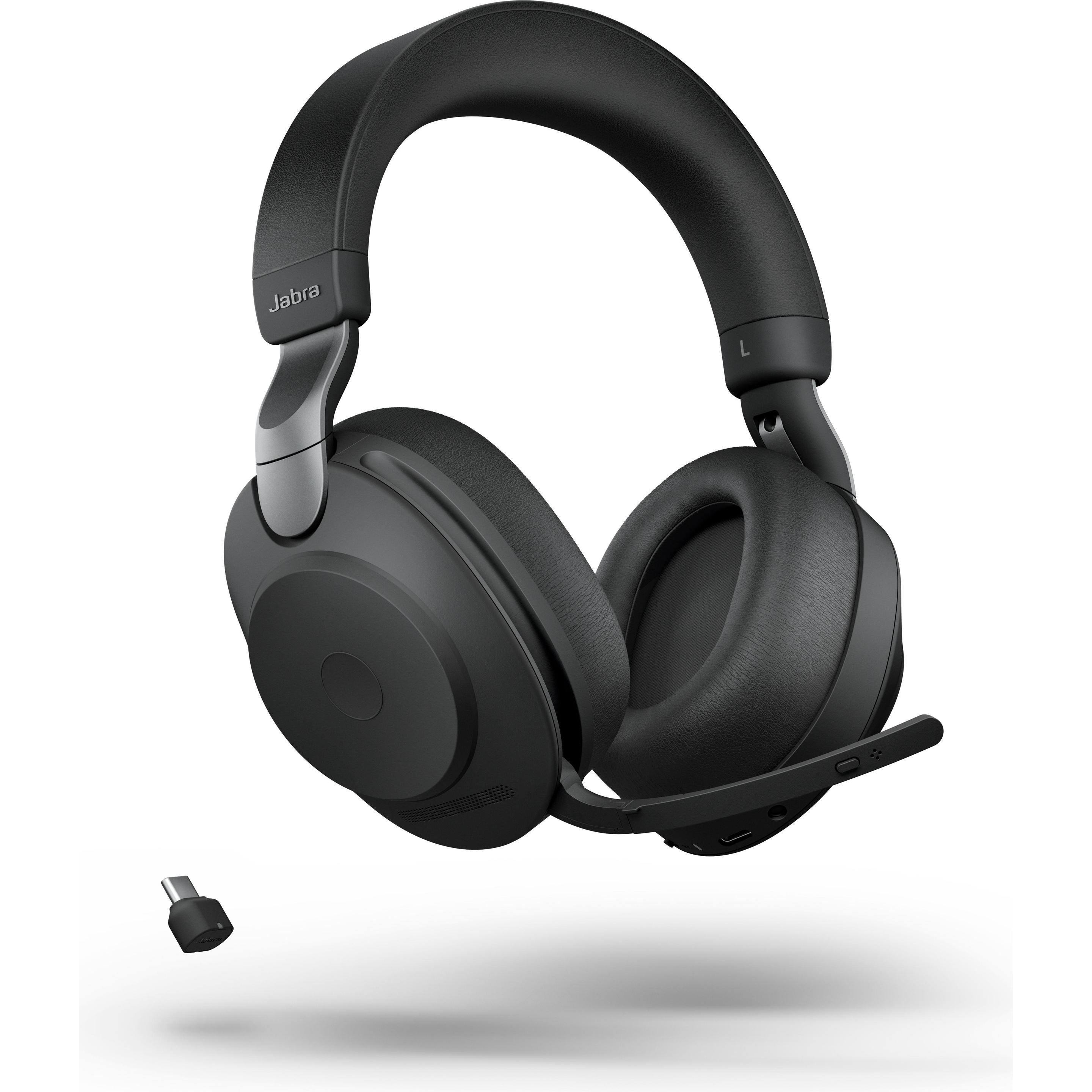 Jabra Evolve2 85 (Kabellos, USB-C), Office Headset, Schwarz