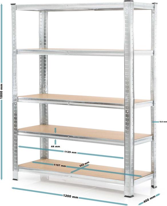 Produktbild Wiltec Schwerlastregal 2er Set
