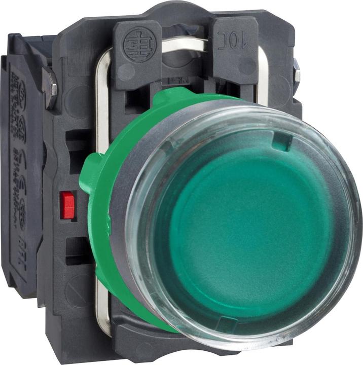 Actual product image Schneider Electric Illuminated pushbutton, green, flat, XB5AW3345