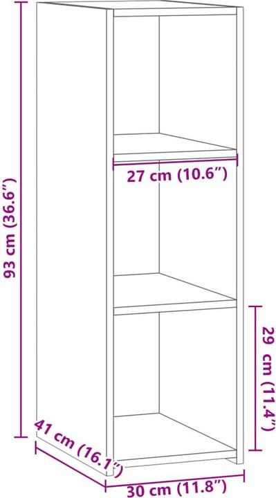 Immagine prodotto VidaXL Credenza (30 x 41 x 93 cm)