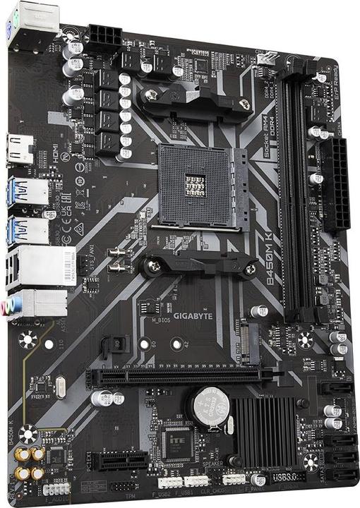 Image du produit Gigabyte GBT AMD AM4 B450M K (AM4, AMD B450, mATX)