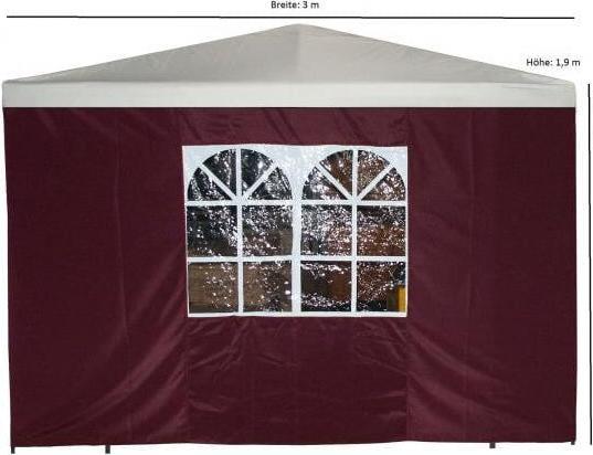 Image du produit Degamo Bâche latérale pour pavillon avec fenêtre (300 cm, 1 cm)
