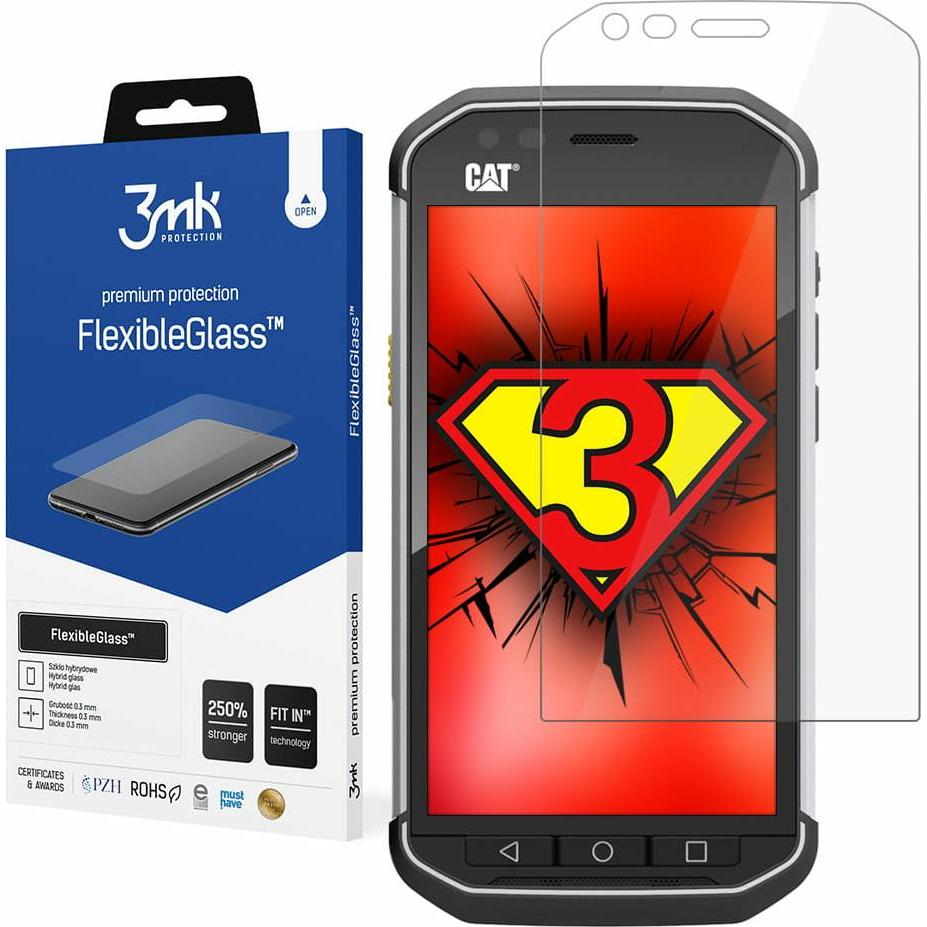 Thumbnail - 3MK Flexibles Glas für CAT S40 (BRA005996) (1 Stück, Cat S40), Smartphone Schutzfolie, Transparent