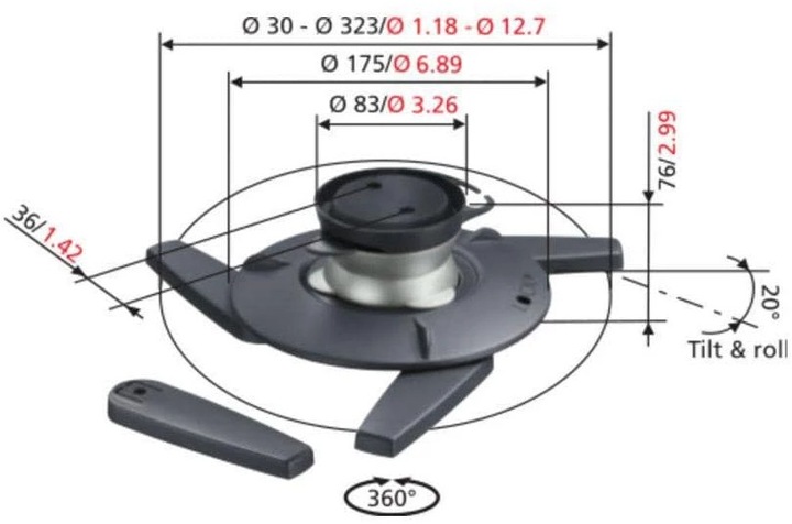 Actual product image Vogels Epc-6545 (Ceiling)