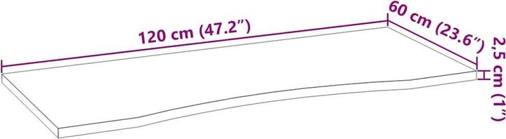 Produktbild vidaXL Macie (120 x 60 x 2.5 cm)