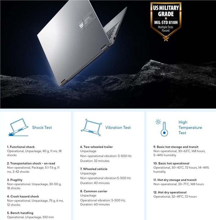Image du produit ASUS Vivobook S14 Flip (14", Intel Core i7-13700H, 16 Go, 1000 Go, CH)