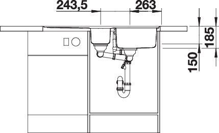 Produktbild Blanco Classic Pro 6 S-IF (Aufsatzspülbecken, 100 cm, 51 cm)