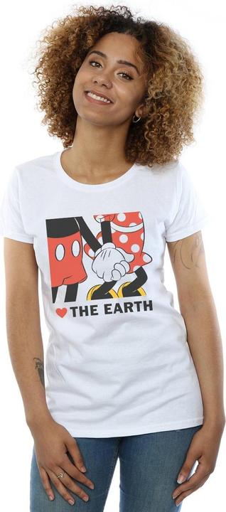Immagine prodotto Disney Mickey Mouse Heart The Earth Maglietta Donna (XL)