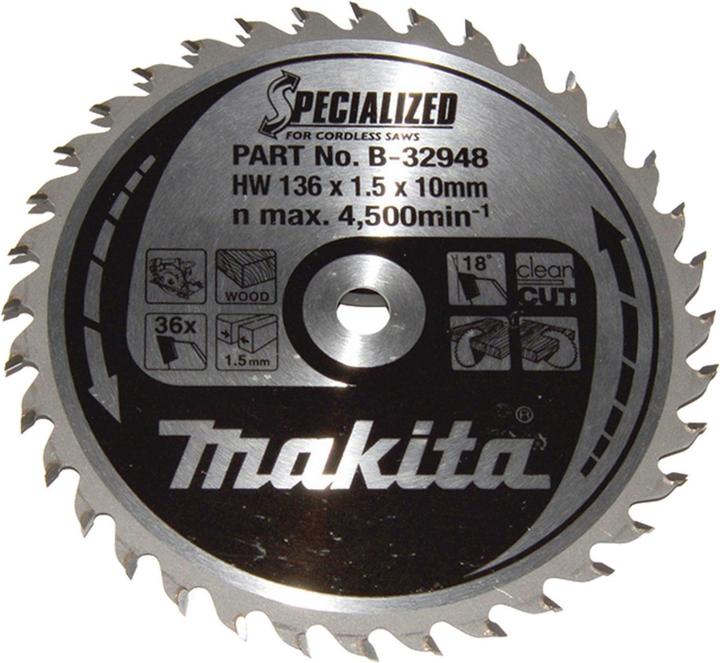 Makita SPECIALIZED Zaagblad 136x10x36Z